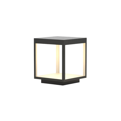 Square Frame Fence Post Outdoor Light