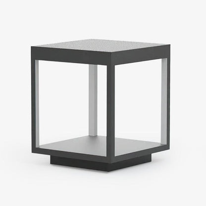 Square Frame Fence Post Outdoor Light