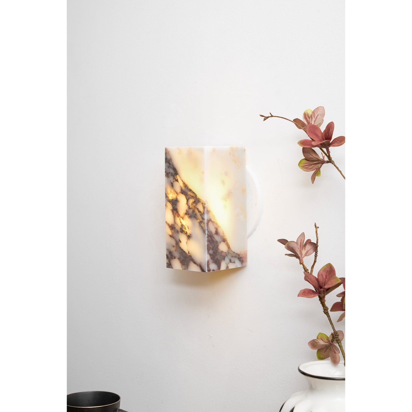 Square Marble Wall Lamp