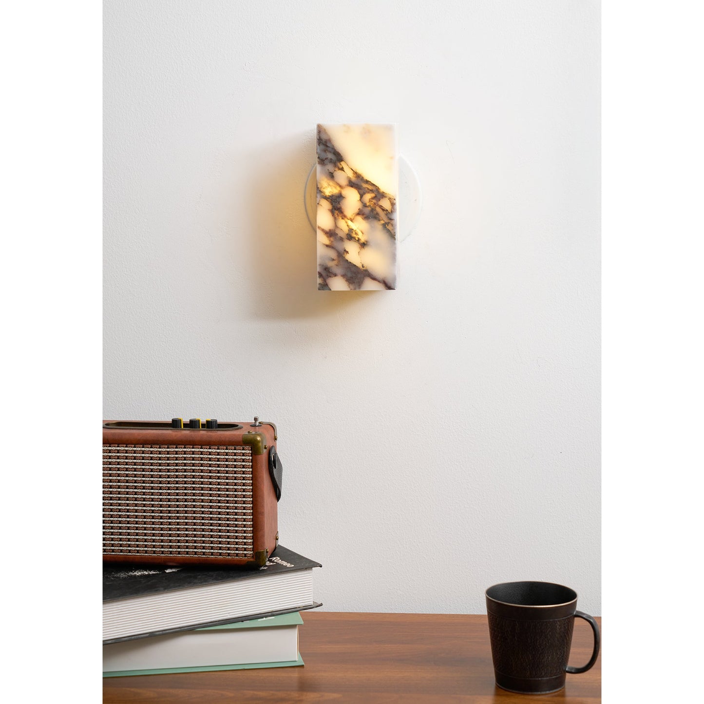 Square Marble Wall Lamp
