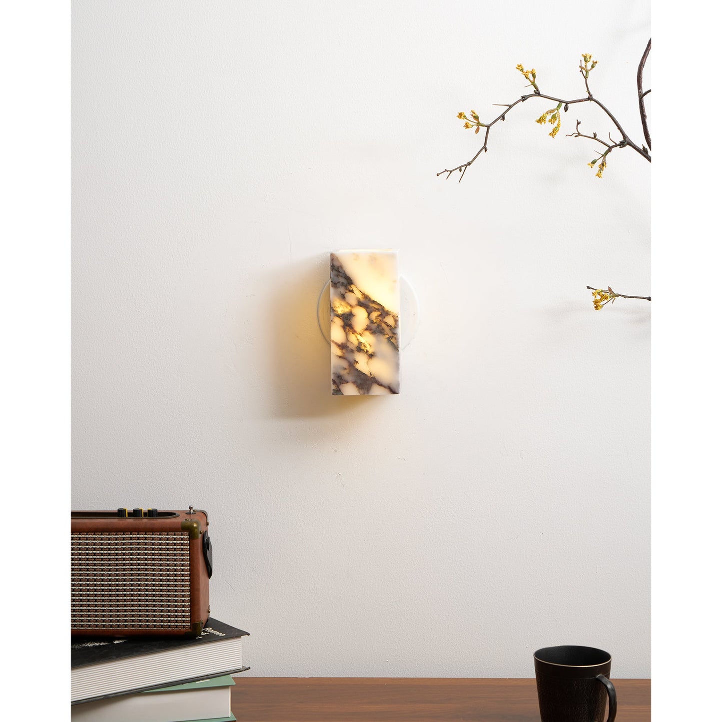 Square Marble Wall Lamp