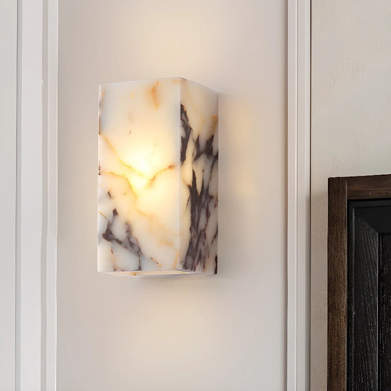 Square Marble Wall Lamp