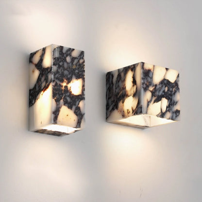 Square Marble Wall Lamp