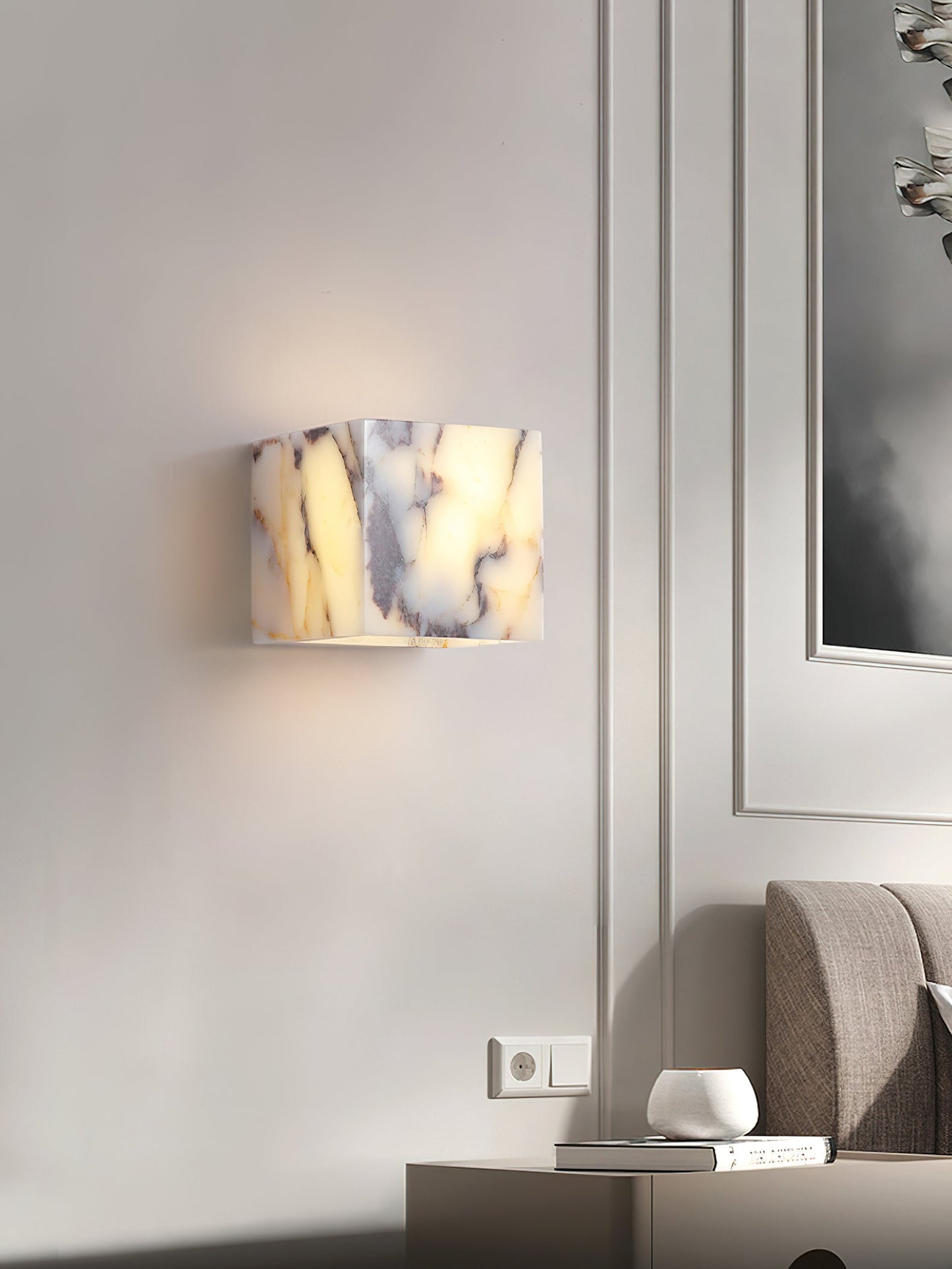 Square Marble Wall Lamp