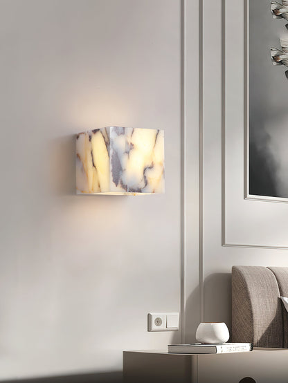 Square Marble Wall Lamp