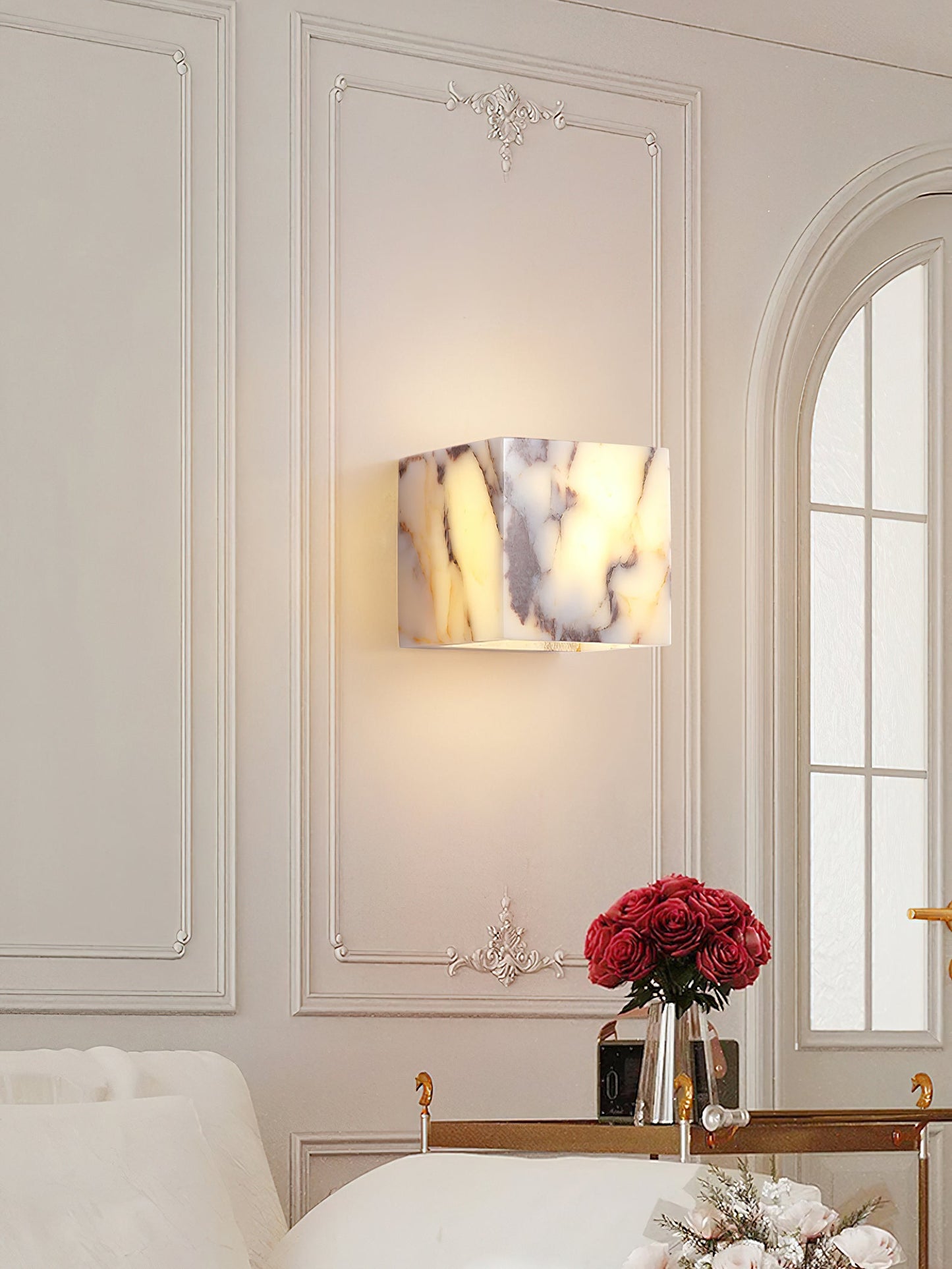 Square Marble Wall Lamp