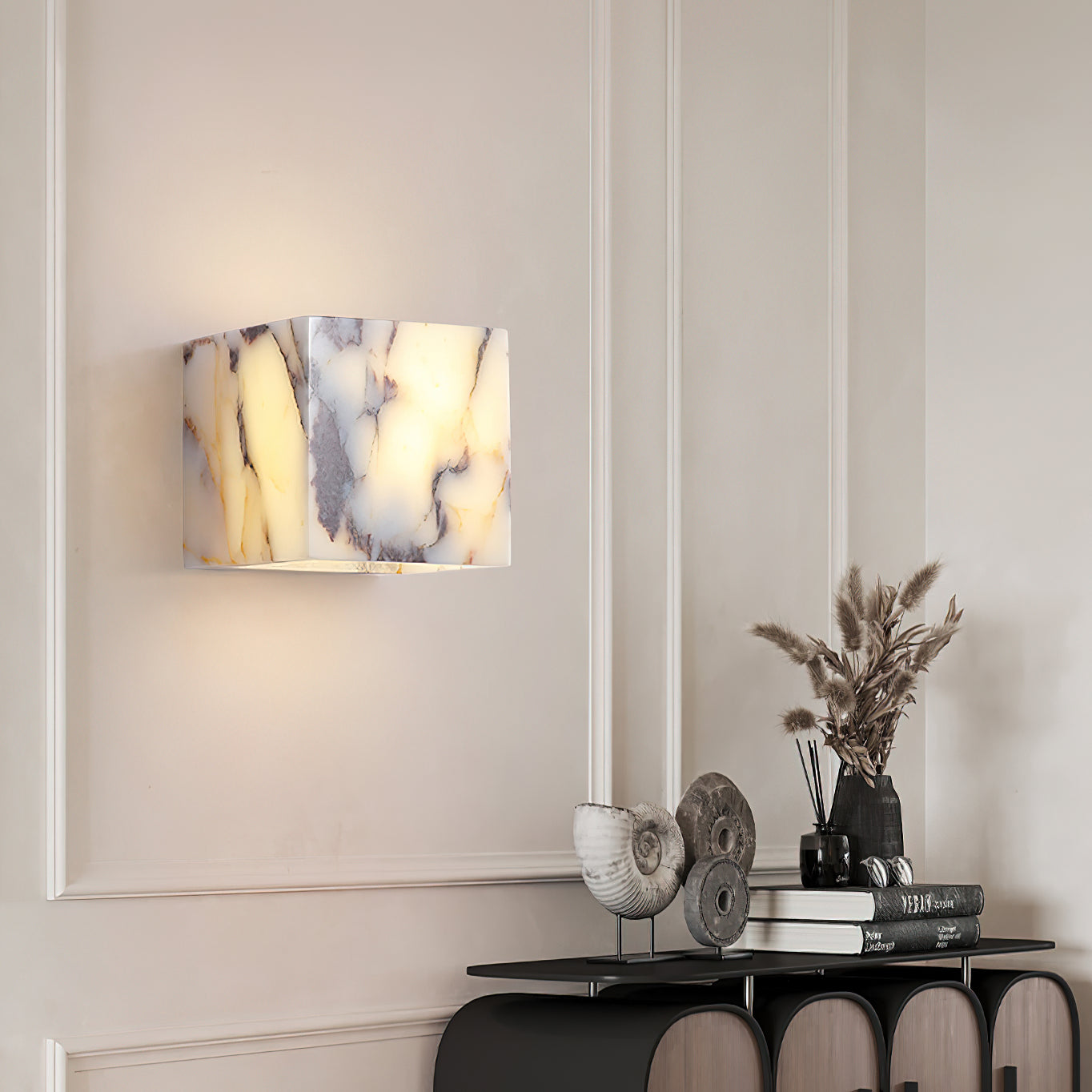 Square Marble Wall Lamp
