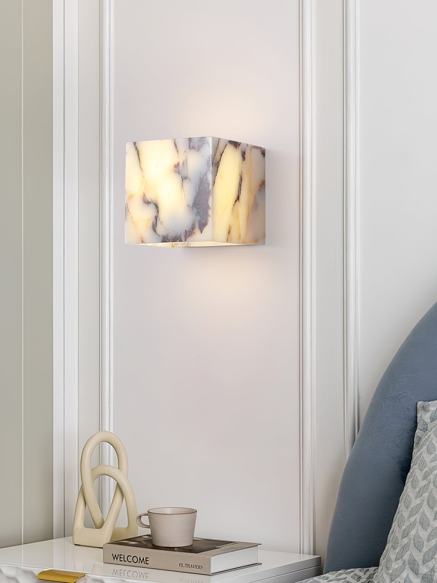 Square Marble Wall Lamp