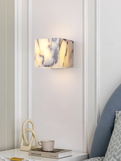 Square Marble Wall Lamp