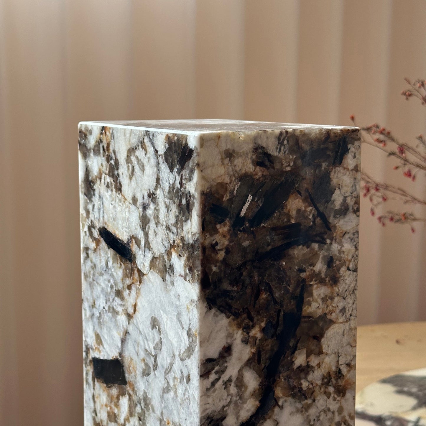 Square Stone Table Lamp