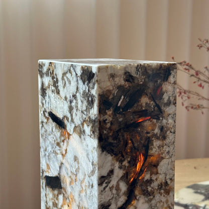 Square Stone Table Lamp