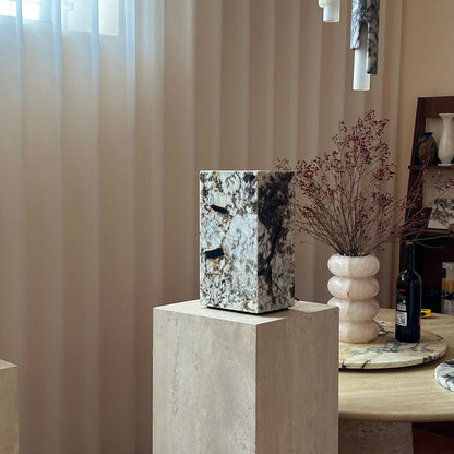 Square Stone Table Lamp