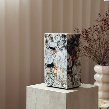 Square Stone Table Lamp