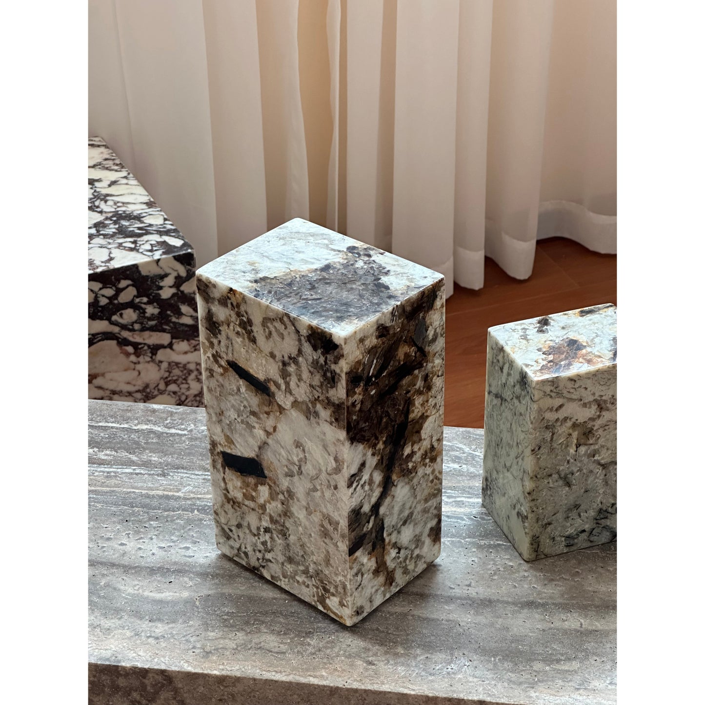 Square Stone Table Lamp