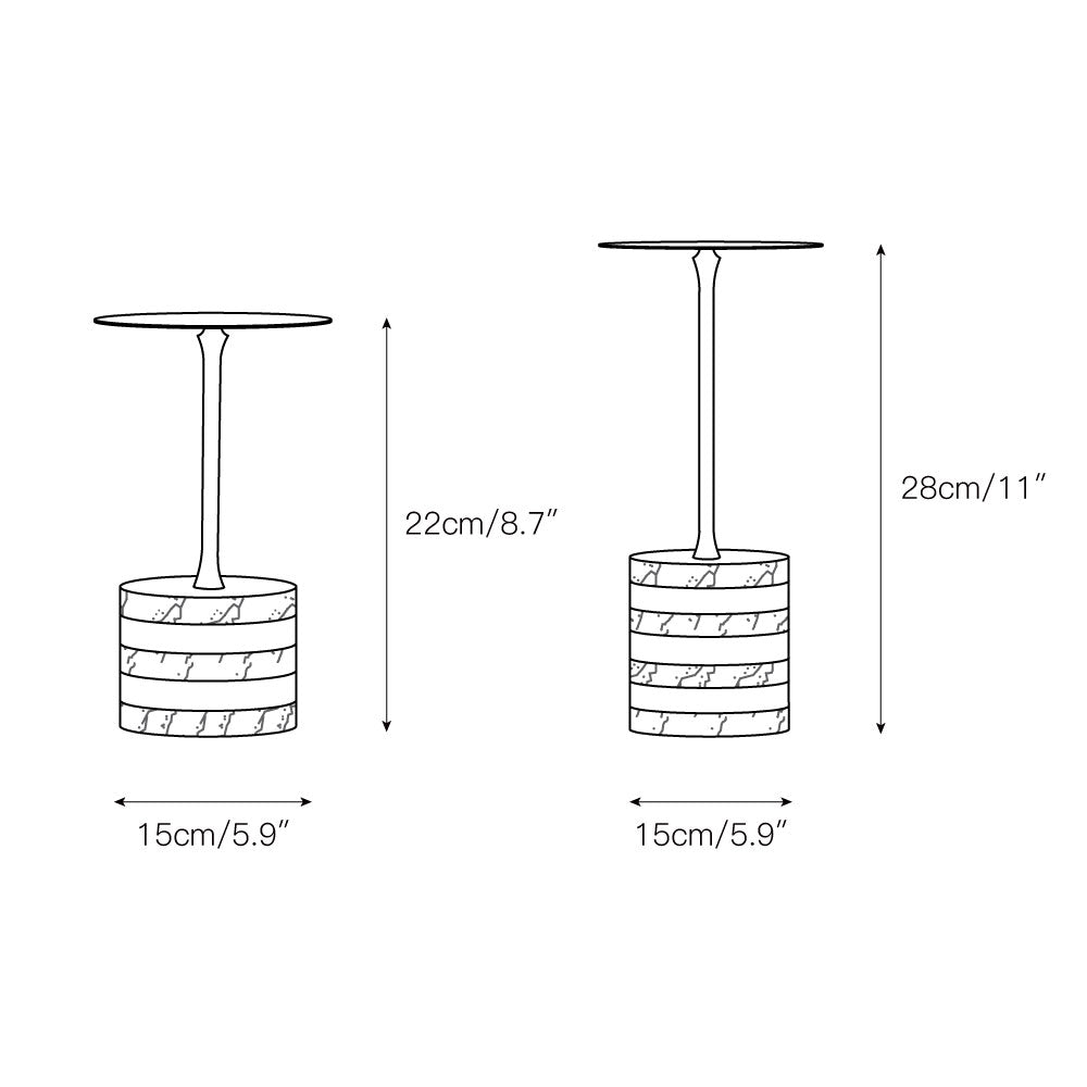 Esmon Marble Candle Stand