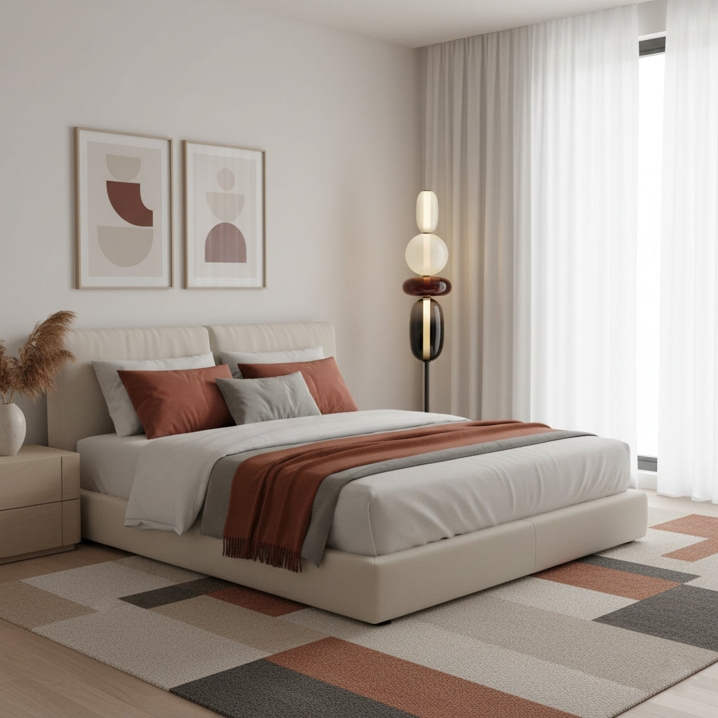 Esmon Glass Pebble Floor Lamp