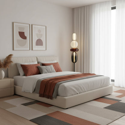 Esmon Glass Pebble Floor Lamp