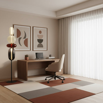 Esmon Glass Pebble Floor Lamp