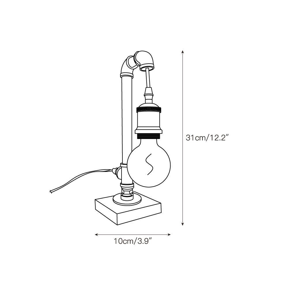 Steampunk Pipe Table Lamp