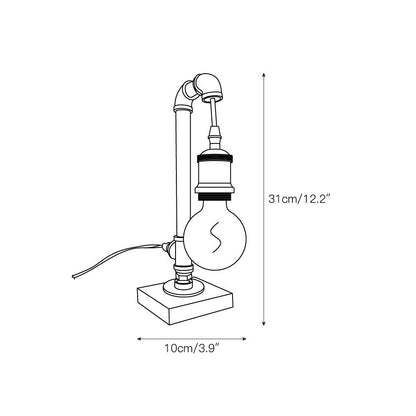 Steampunk Pipe Table Lamp