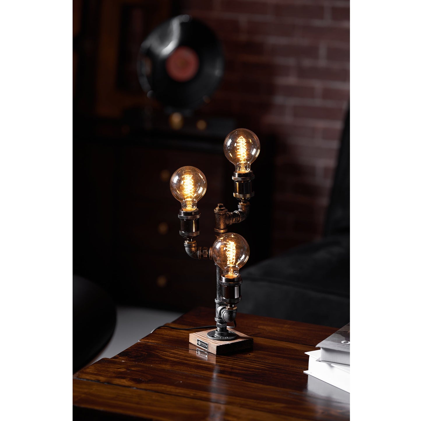 Steampunk Pipe Table Lamp