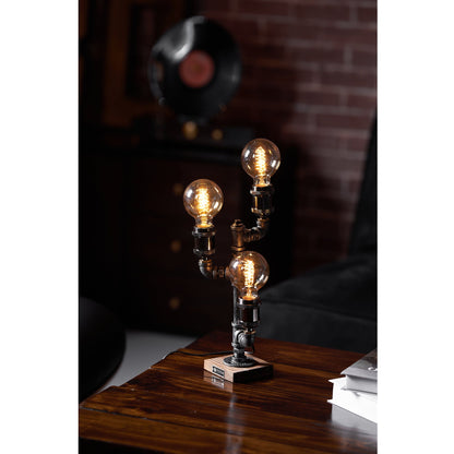 Steampunk Pipe Table Lamp