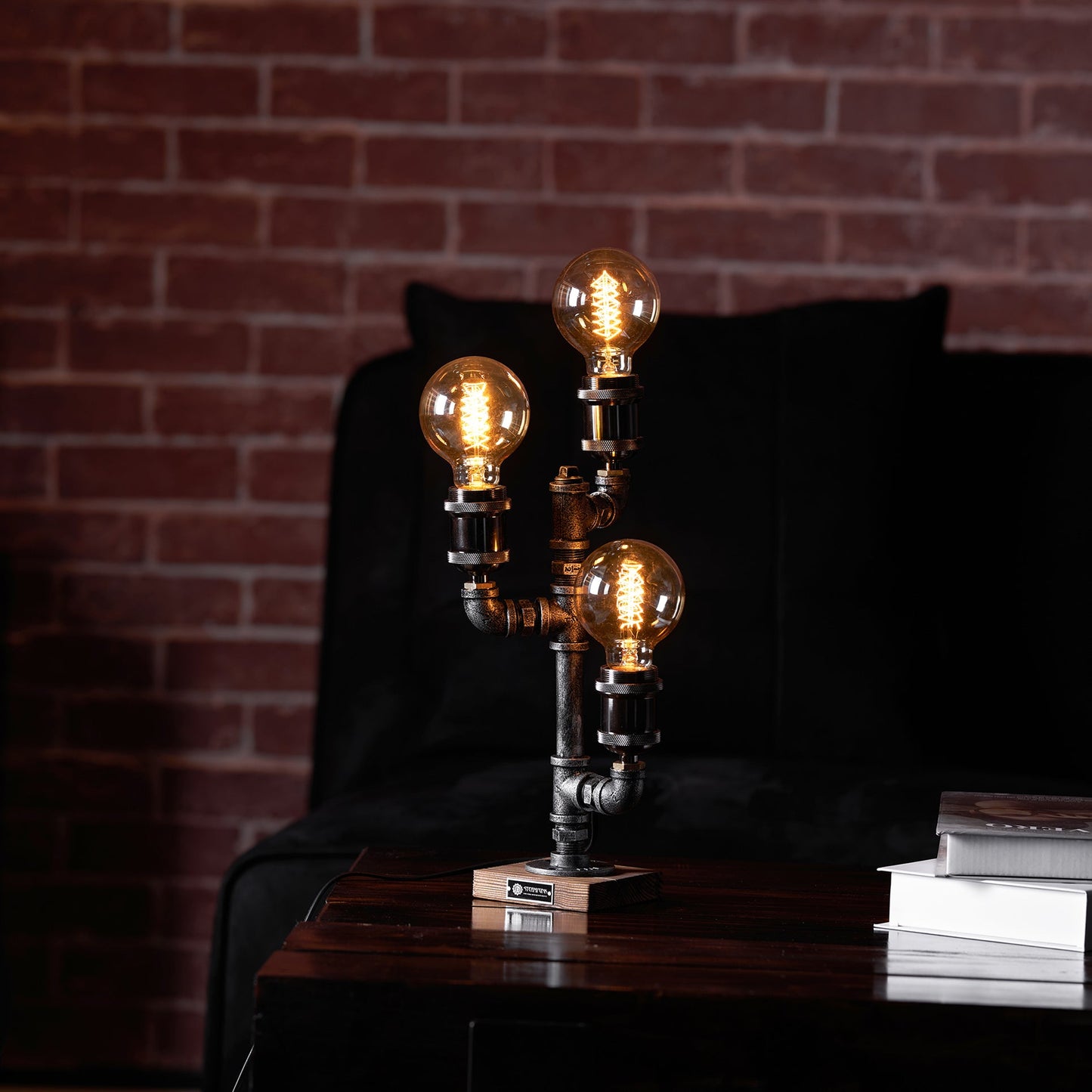 Steampunk Pipe Table Lamp