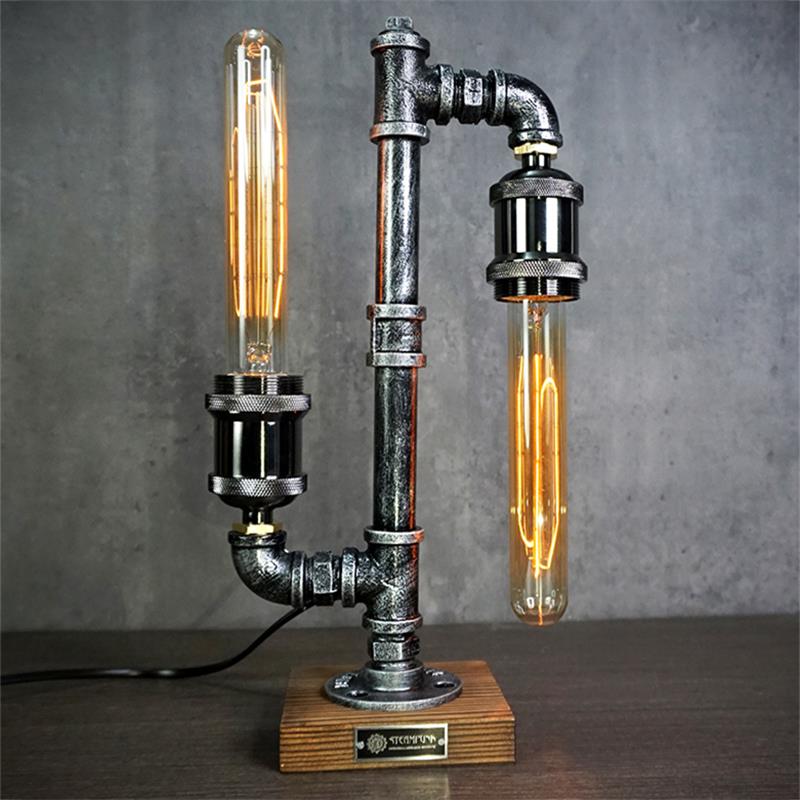 Steampunk Pipe Table Lamp