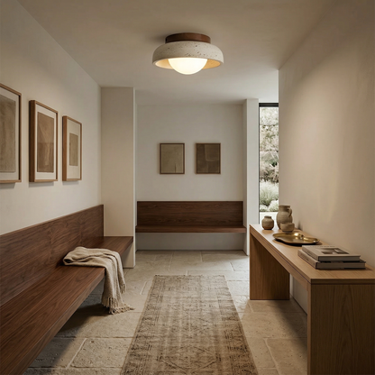 Doven Travertine Ceiling Lamp