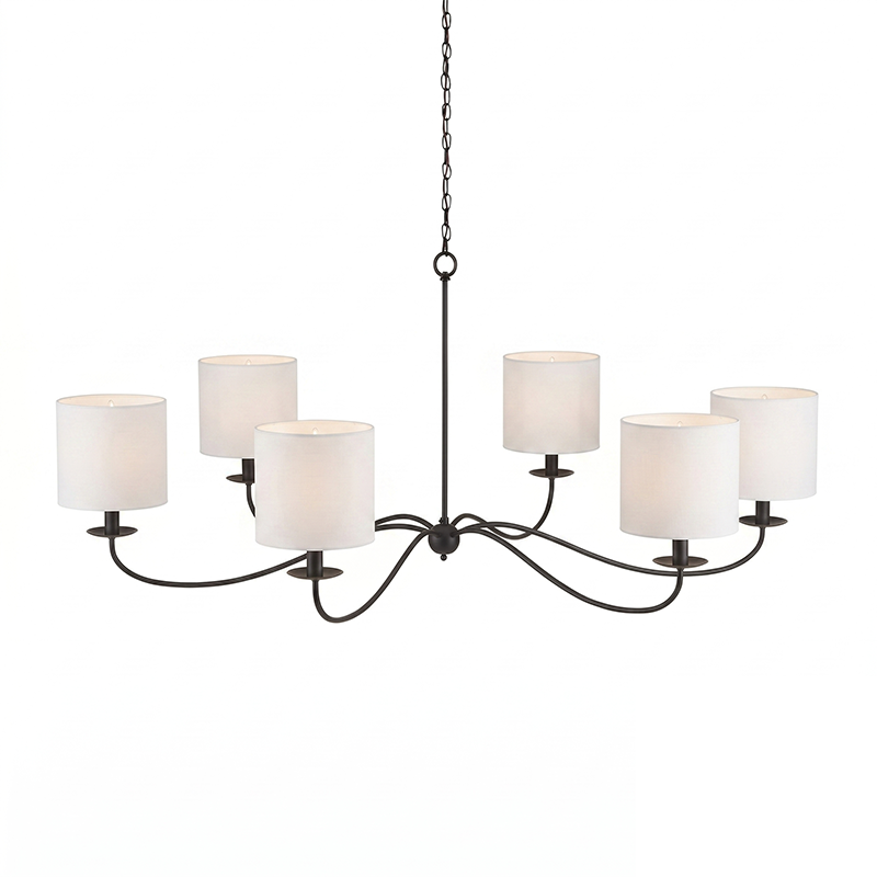 Sweeping Iron Chandelier