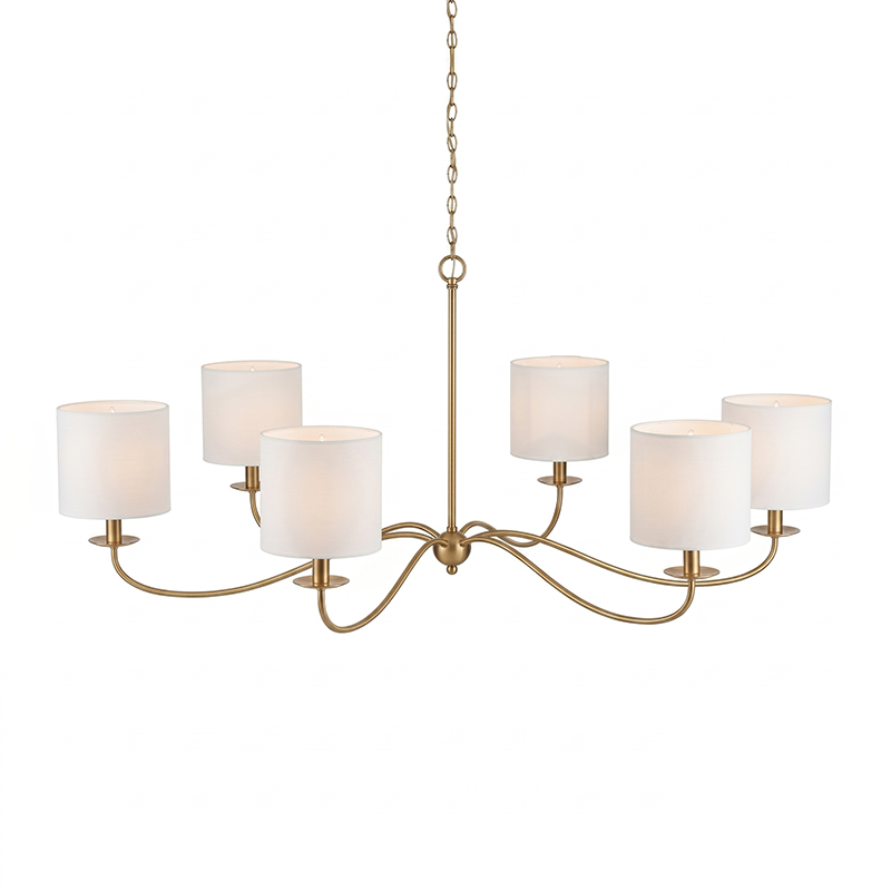 Sweeping Iron Chandelier