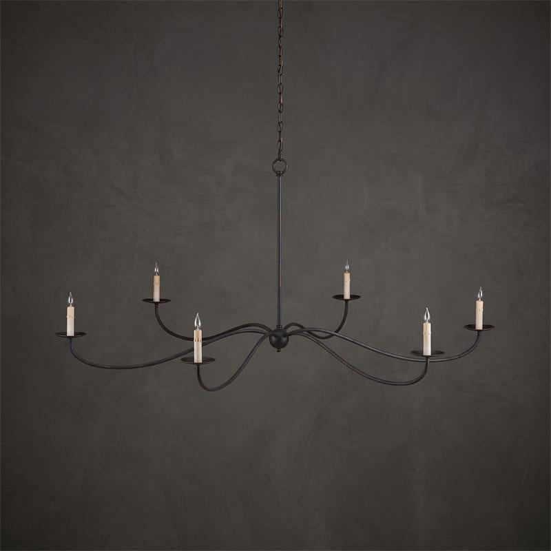 Sweeping Iron Chandelier