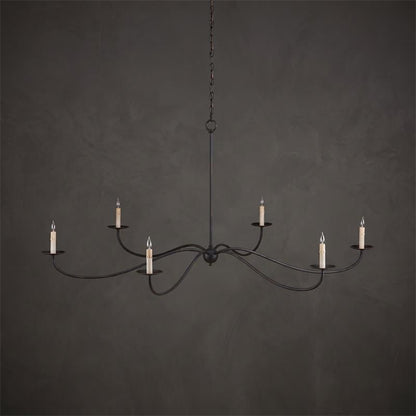 Sweeping Iron Chandelier