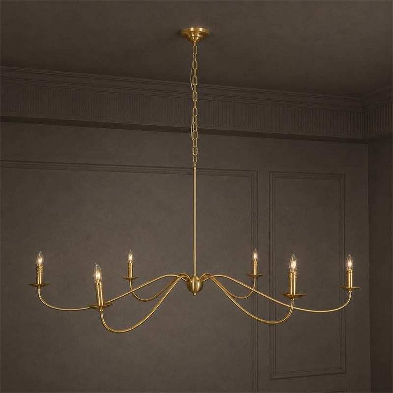 Sweeping Iron Chandelier