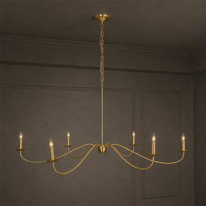 Sweeping Iron Chandelier