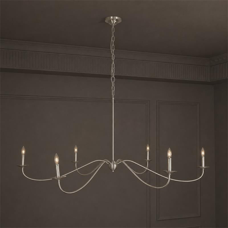 Sweeping Iron Chandelier