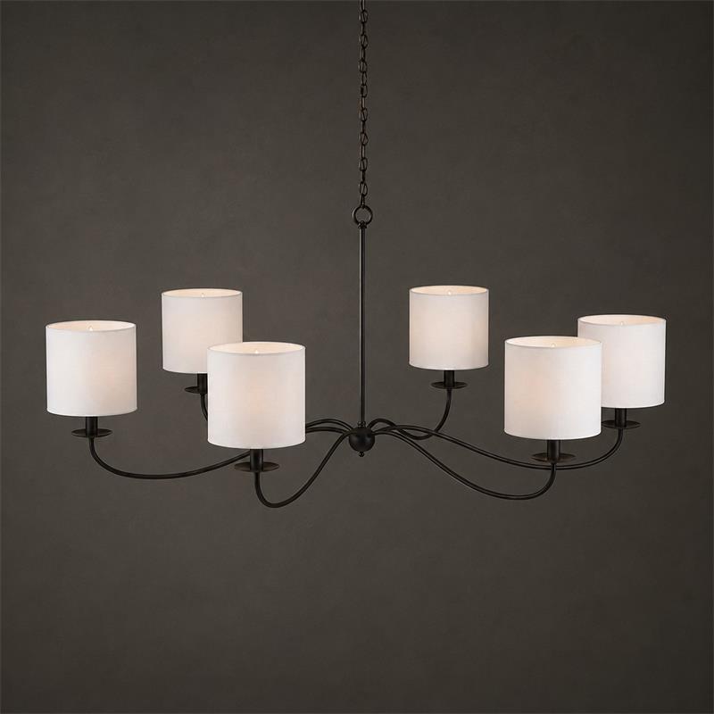 Sweeping Iron Chandelier