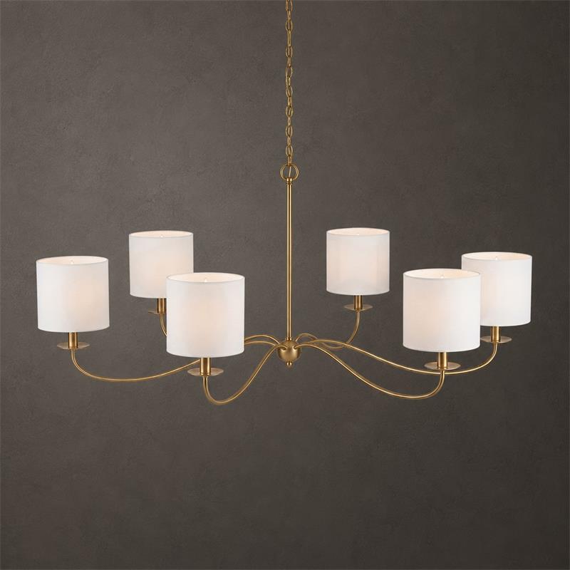Sweeping Iron Chandelier