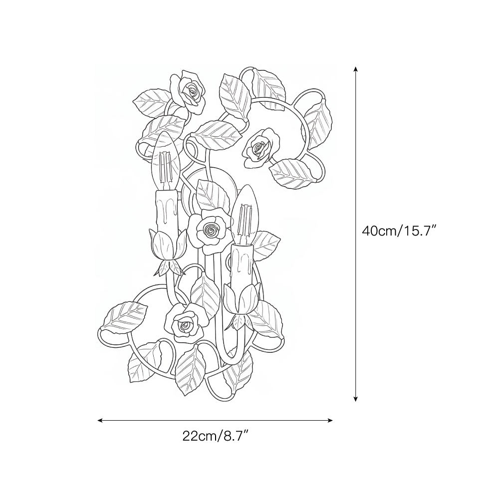 Symphony Rose Basket Sconce