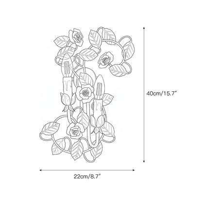 Symphony Rose Basket Sconce