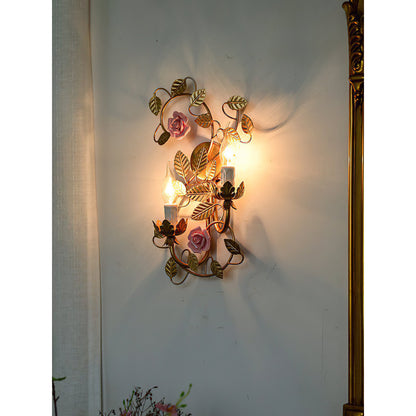 Symphony Rose Basket Sconce