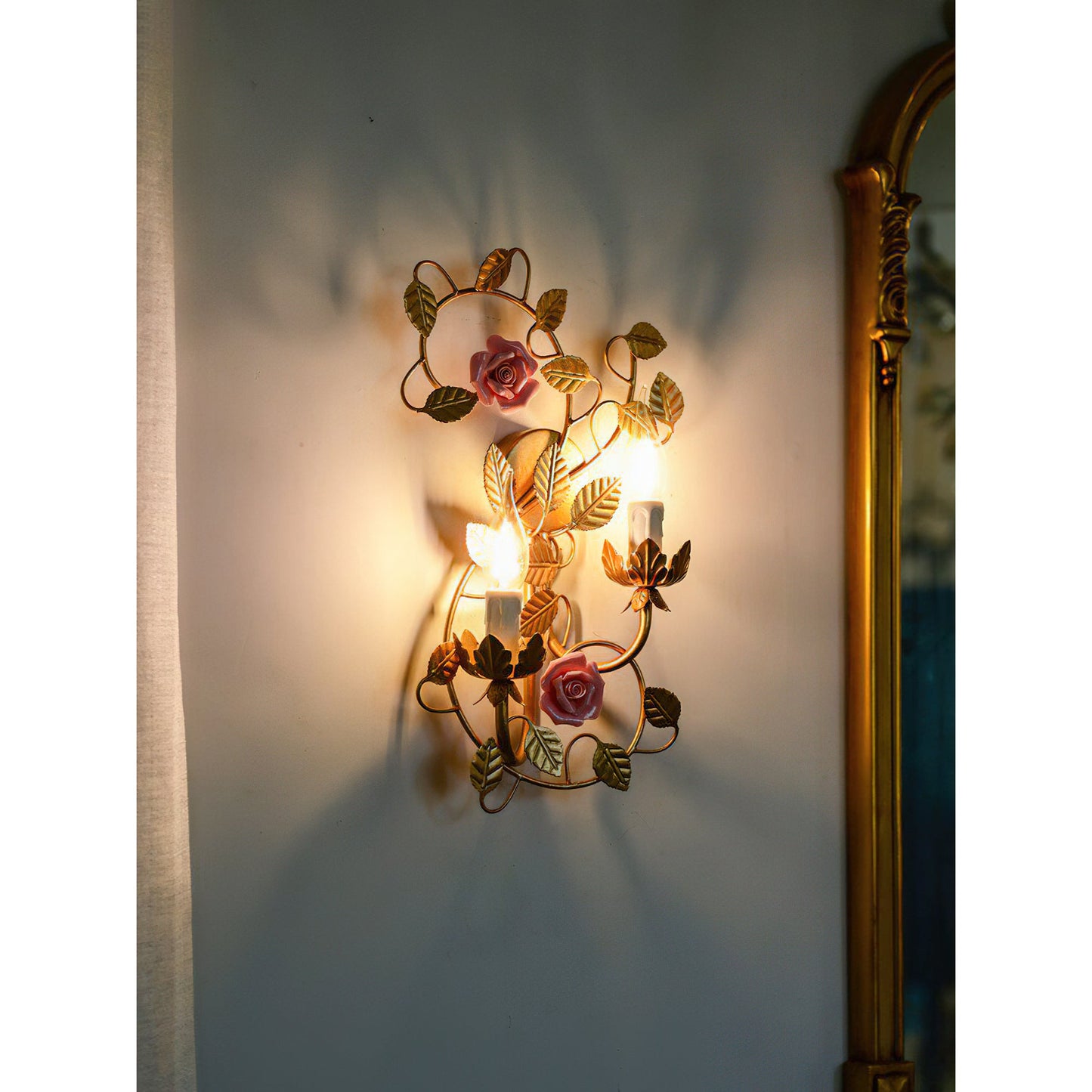 Symphony Rose Basket Sconce
