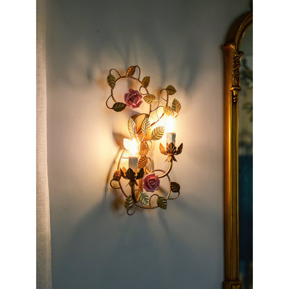Symphony Rose Basket Sconce