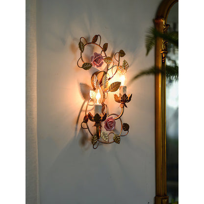 Symphony Rose Basket Sconce