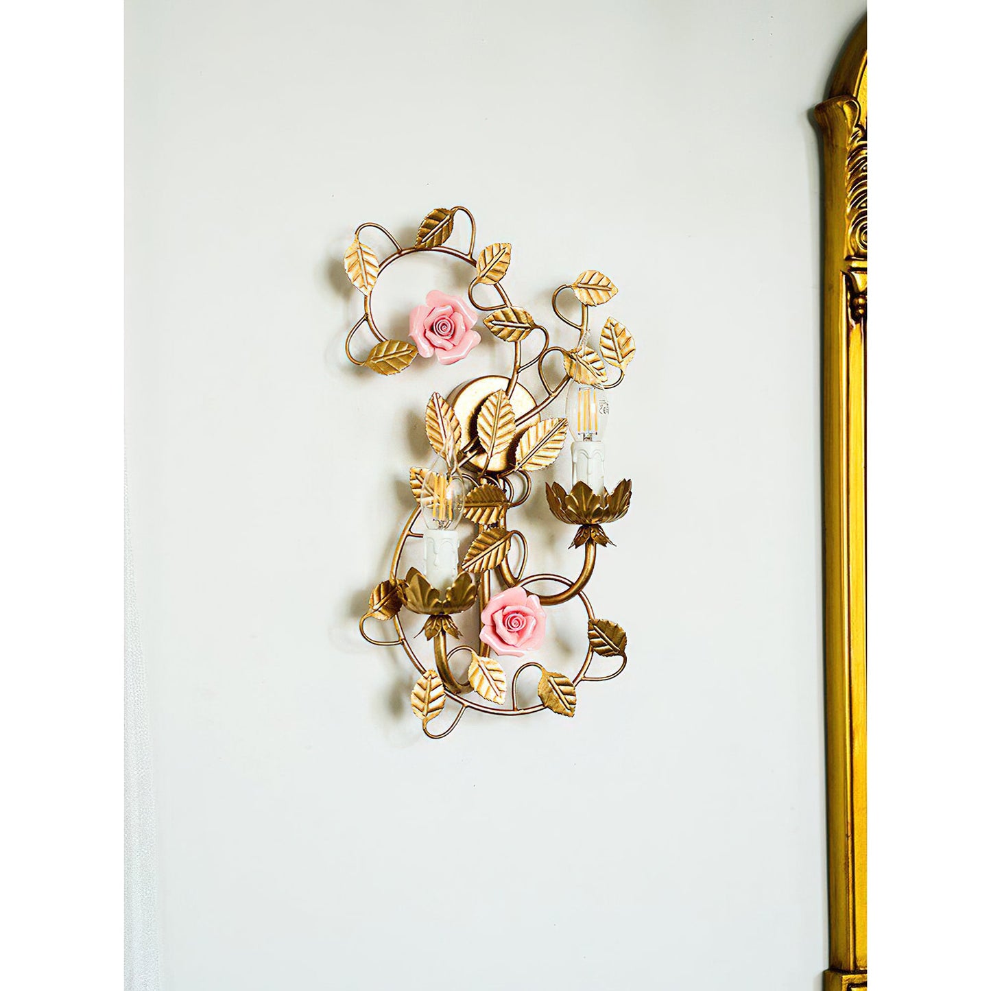 Symphony Rose Basket Sconce