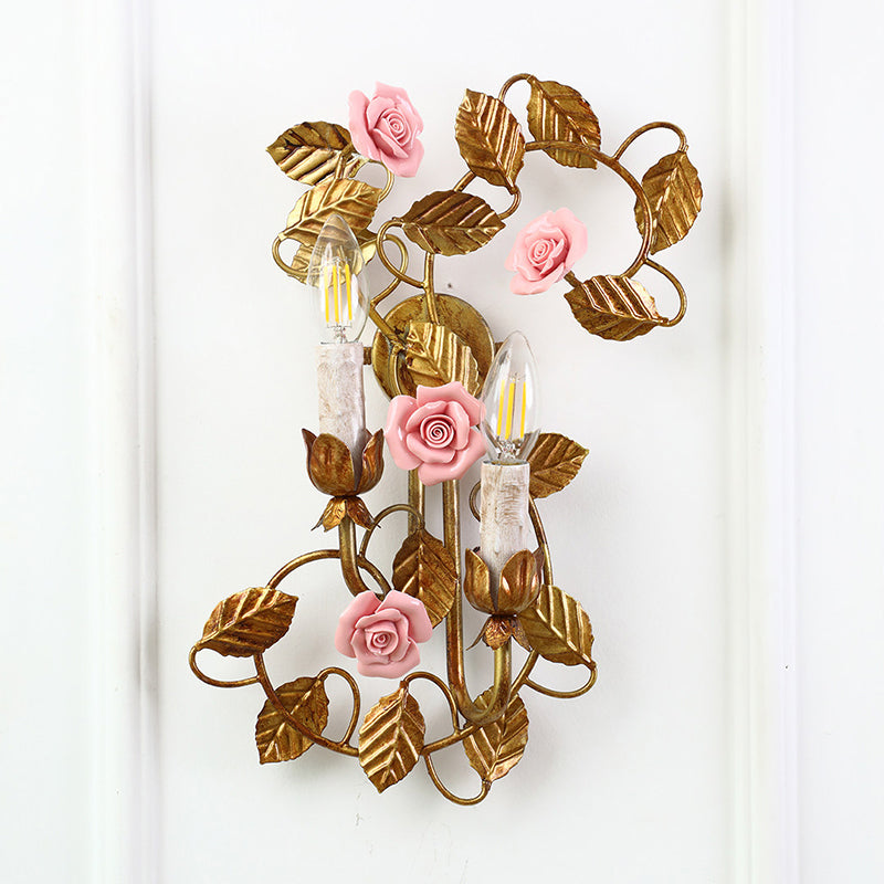 Symphony Rose Basket Sconce