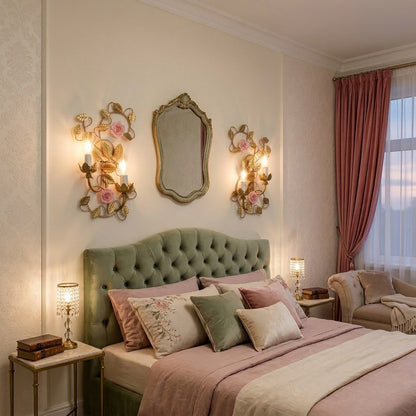 Symphony Rose Basket Sconce