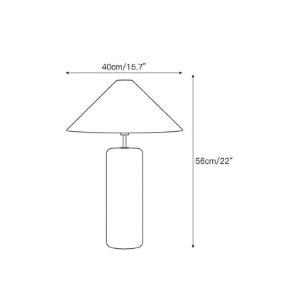 Tall Floral Marble Table Lamp