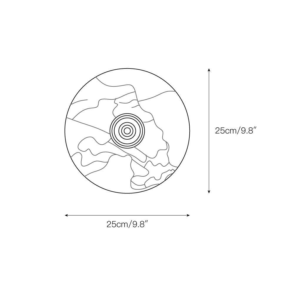 Isolde Round Marble Wall Sconce