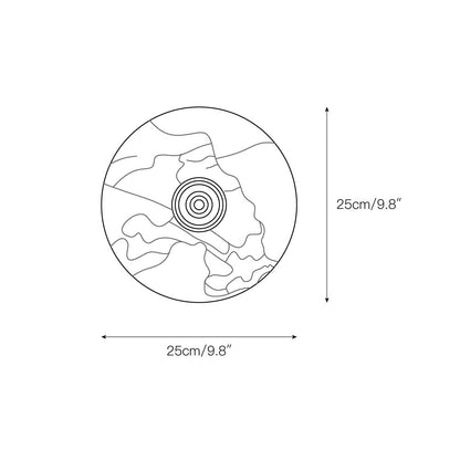 Isolde Round Marble Wall Sconce
